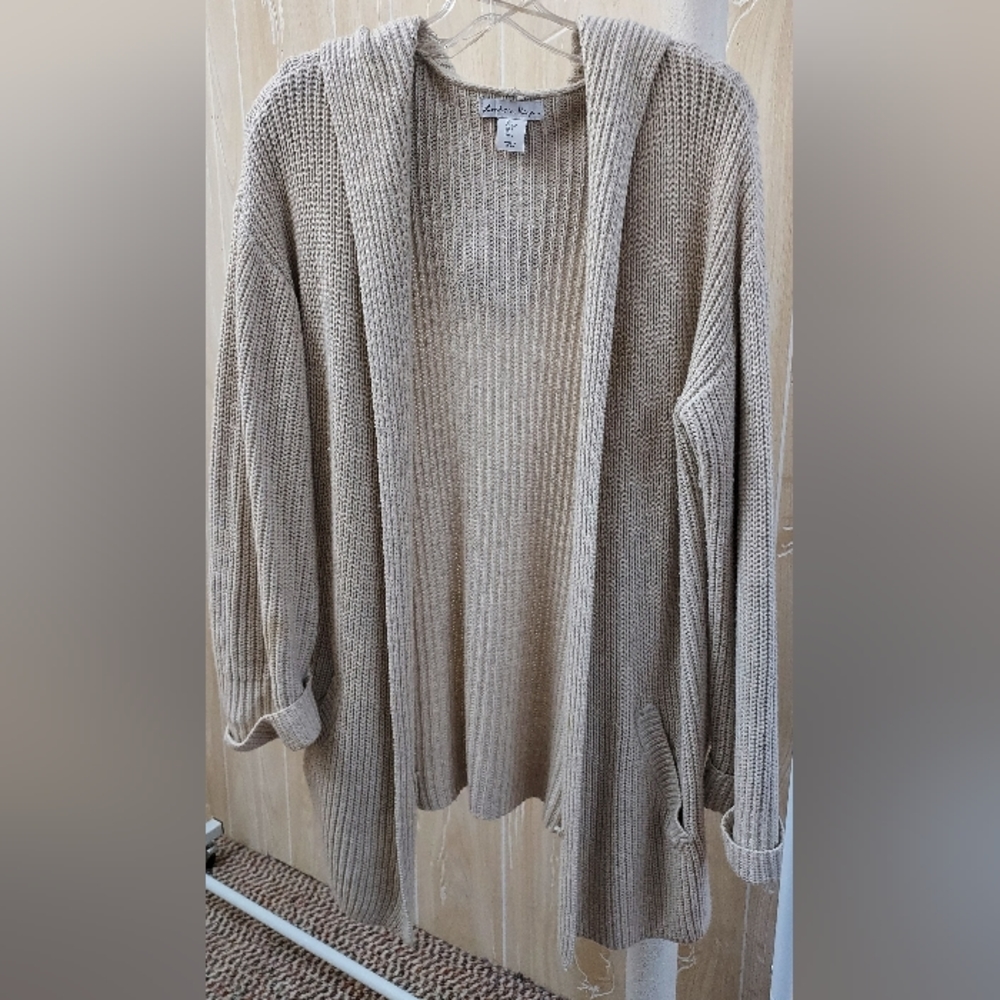 Tan knee length sweater